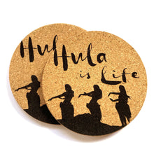 Load image into Gallery viewer, Hula is life Print Cork Coasters Set of 2
