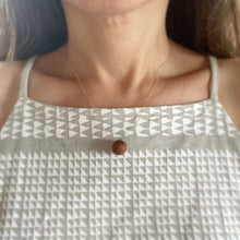 Load image into Gallery viewer, &#39;Ekahi Koa Wood Beads  w/ 14k Gold Filled Necklace
