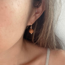 画像をギャラリービューアに読み込む, Koa Wood Bead - 14k Gold Filled Earrings

