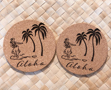 画像をギャラリービューアに読み込む, Aloha Print Cork Coasters Set of 2
