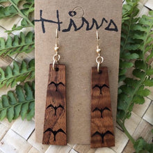 Load image into Gallery viewer, &#39;Iwa Hawaiian Koa Wood - 14k Gold Filled/ Sterling Silver Earrings
