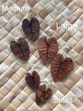 Load image into Gallery viewer, Kalo Hawaiian Koa Wood - 14k Gold Filled/ Sterling Silver Earrings
