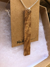 Load image into Gallery viewer, Natural Hawaiian Koa Wood Pendant w/ Sterling Silver Necklace
