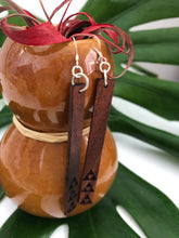 Load image into Gallery viewer, Mauna &#39;Ekolu Hawaiian Koa Wood - 14k Gold Filled/ Sterling Silver Earrings
